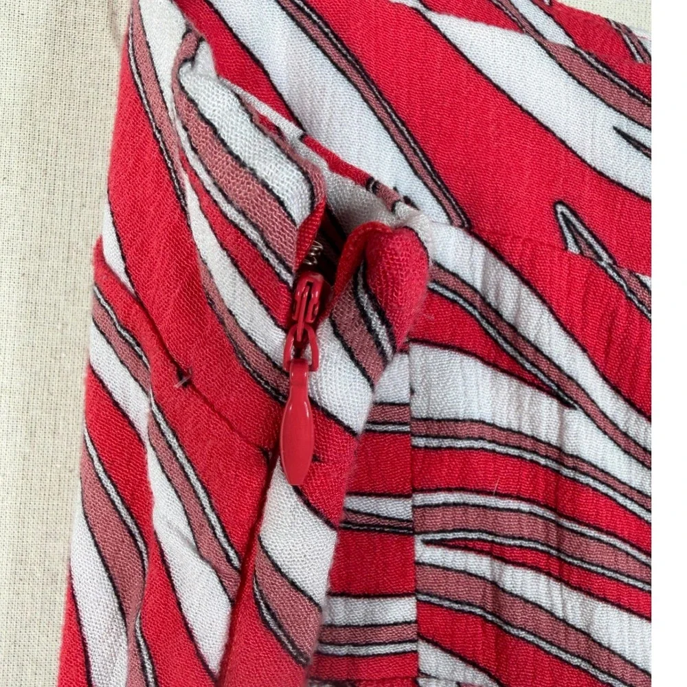 New Michael‎ Kors Soft Zebra Midi Dress Size XS Pink/White